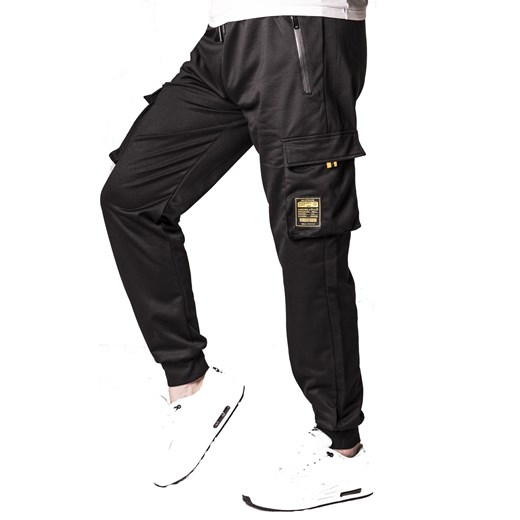 Spodnie dresowe 6359 czarne ze sklepu Risardi w kategorii Spodnie męskie - zdjęcie 170874823