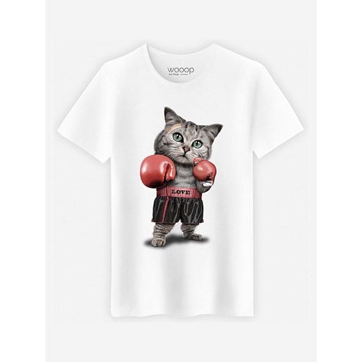 WOOOP Koszulka &quot;Boxing Art&quot; w kolorze białym Wooop L promocyjna cena Limango Polska