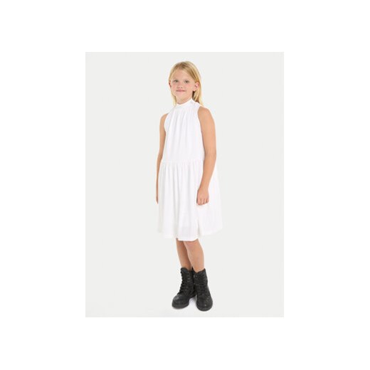 Calvin Klein Jeans Sukienka letnia Iridescent IG0IG02481 Biały Relaxed Fit ze sklepu MODIVO w kategorii Sukienki dziewczęce - zdjęcie 170878250