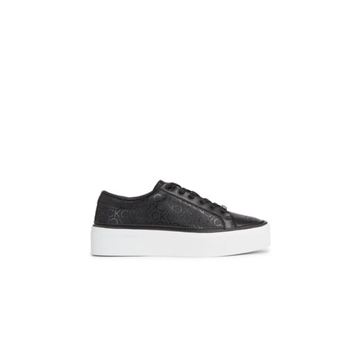 Calvin Klein Sneakersy Flatform Cupsole Lace Up-Epi Mn HW0HW01670 Czarny ze sklepu MODIVO w kategorii Trampki damskie - zdjęcie 170878264