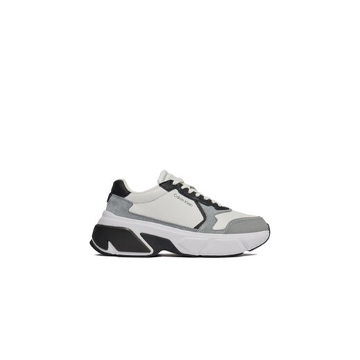 Calvin Klein Sneakersy Low Top Lace Up HM0HM01294 Biały ze sklepu MODIVO w kategorii Buty sportowe męskie - zdjęcie 170878431