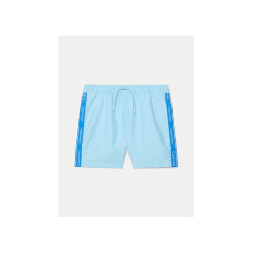 Calvin Klein Swimwear Szorty kąpielowe KV0KV00042 Niebieski Regular Fit ze sklepu MODIVO w kategorii Kąpielówki chłopięce - zdjęcie 170878542