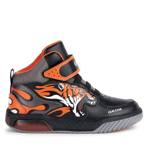Sneakersy Geox J Inek Boy J369CC 0BUCE C0038 D Black/Orange ze sklepu eobuwie.pl w kategorii Buty sportowe dziecięce - zdjęcie 170879971