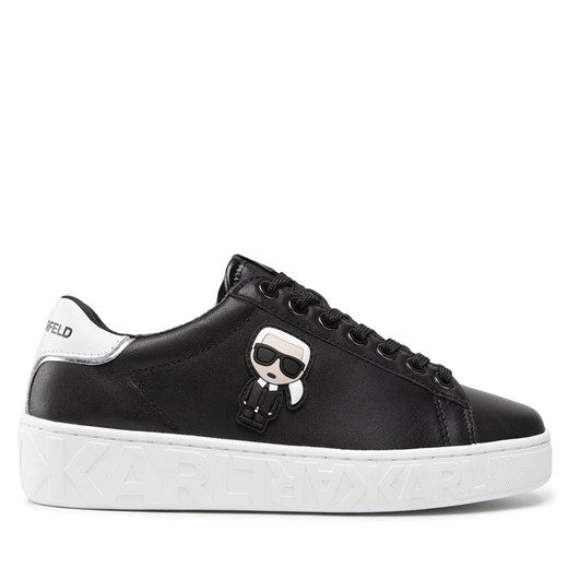Sneakersy KARL LAGERFELD KL61030A Black Lthr Karl Lagerfeld 35 okazyjna cena eobuwie.pl