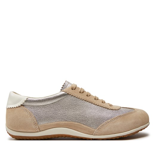 Sneakersy Geox D Vega D4509A 022BV CH62L Lt Taupe/Lt Gold ze sklepu eobuwie.pl w kategorii Półbuty damskie - zdjęcie 170880131