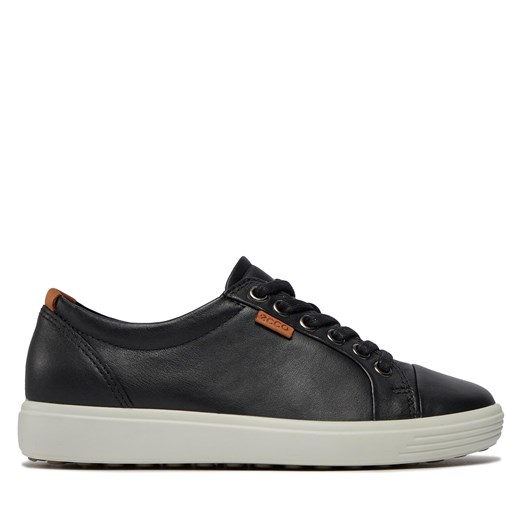 Sneakersy ECCO Soft 7 Ladies 43000301001 Black ze sklepu eobuwie.pl w kategorii Trampki damskie - zdjęcie 170880862