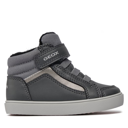Sneakersy Geox B Gisli Girl B361MF 05410 C9002 M Dk Grey Geox 21 eobuwie.pl okazja