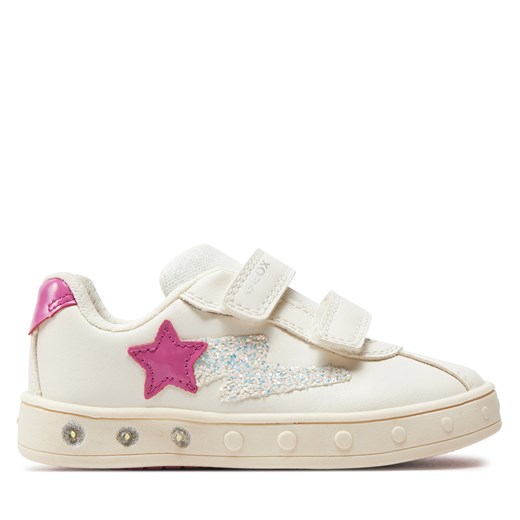 Sneakersy Geox J Skylin Girl J458WA 000BC C0563 M White/Fuchsia Geox 27 eobuwie.pl