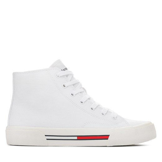 Sneakersy Tommy Jeans Mc Wmns EN0EN02087 Biały ze sklepu eobuwie.pl w kategorii Trampki damskie - zdjęcie 170881313