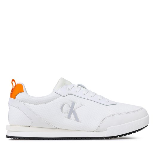 Sneakersy Calvin Klein Jeans Low Profile Oversized Mesh YM0YM00623 White/Creamy 40 wyprzedaż eobuwie.pl