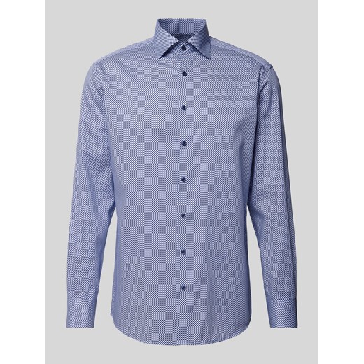 Koszula biznesowa o kroju modern fit ze wzorem na całej powierzchni ze sklepu Peek&Cloppenburg  w kategorii Koszule męskie - zdjęcie 170885533