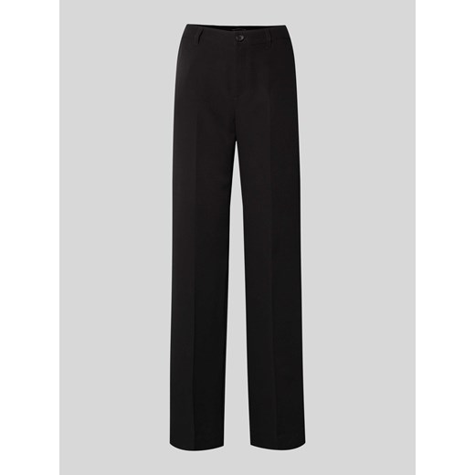Spodnie materiałowe z szeroką nogawką w kant ze sklepu Peek&Cloppenburg  w kategorii Spodnie damskie - zdjęcie 170885723