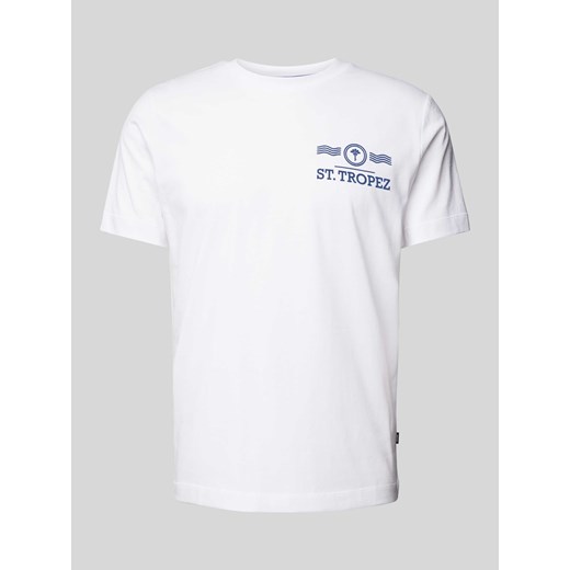 T-shirt z nadrukiem z napisem model ‘Barrett’ ze sklepu Peek&Cloppenburg  w kategorii T-shirty męskie - zdjęcie 170885944