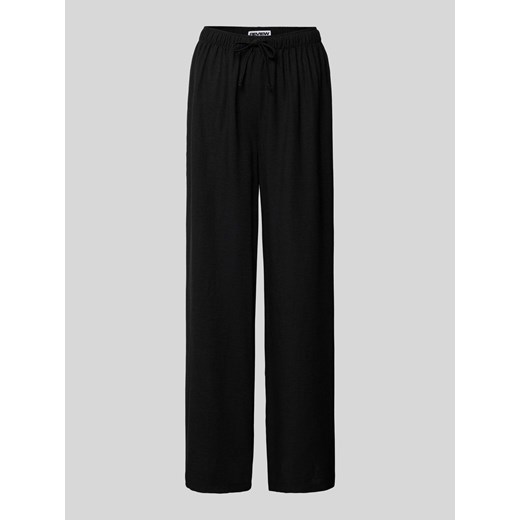 Spodnie materiałowe o kroju regular fit z elastycznym pasem ze sklepu Peek&Cloppenburg  w kategorii Spodnie damskie - zdjęcie 170885980