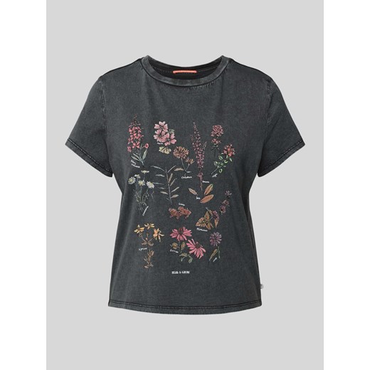 T-shirt z nadrukiem z motywem model ‘Blumenkunde’ Qs S Peek&Cloppenburg 