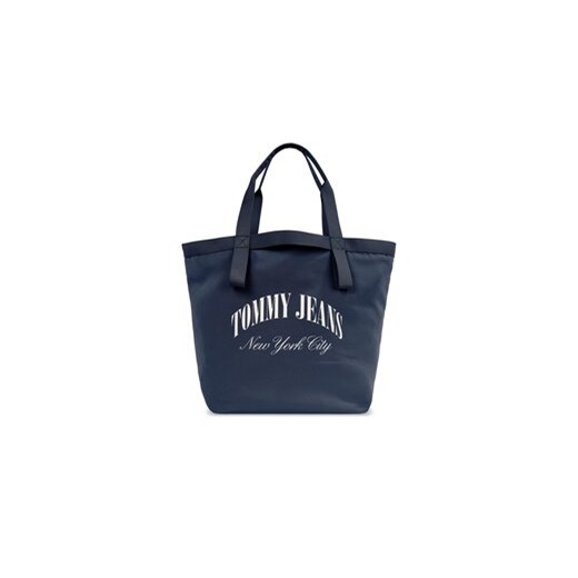 Shopper bag Tommy Jeans na ramię matowa młodzieżowa mieszcząca a8