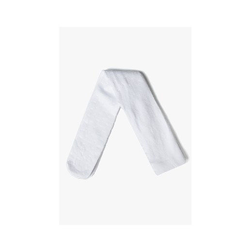Białe eleganckie rajstopki dla niemowlaka ze sklepu 5.10.15 w kategorii Rajstopy dziecięce - zdjęcie 170888771