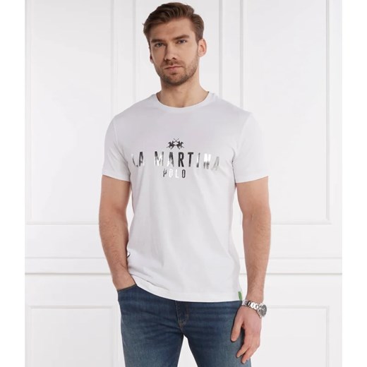 T-shirt męski La Martina z krótkimi rękawami