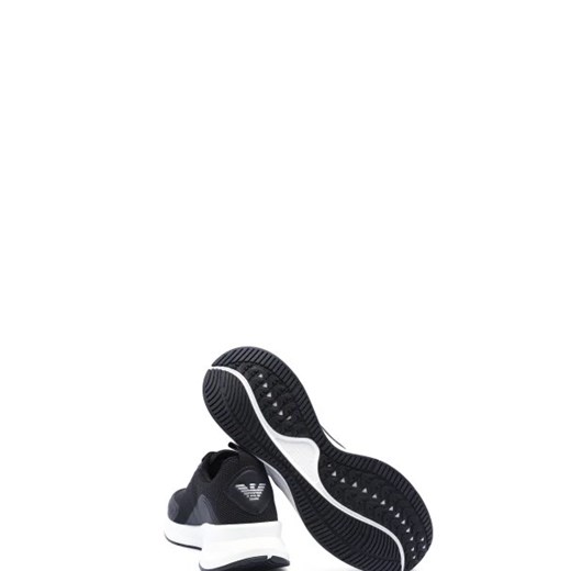 Buty sportowe męskie Emporio Armani czarne sznurowane 