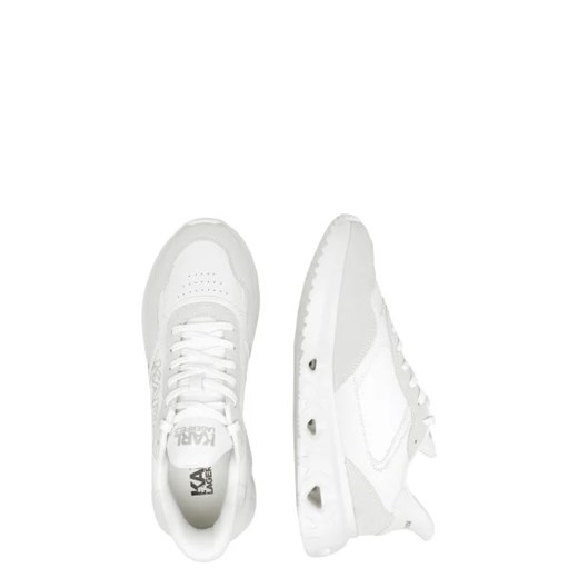 Buty sportowe męskie białe Karl Lagerfeld z tworzywa sztucznego sznurowane na wiosnę 