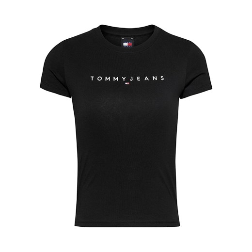 TOMMY JEANS Koszulka w kolorze czarnym ze sklepu Limango Polska w kategorii Bluzki damskie - zdjęcie 170889631