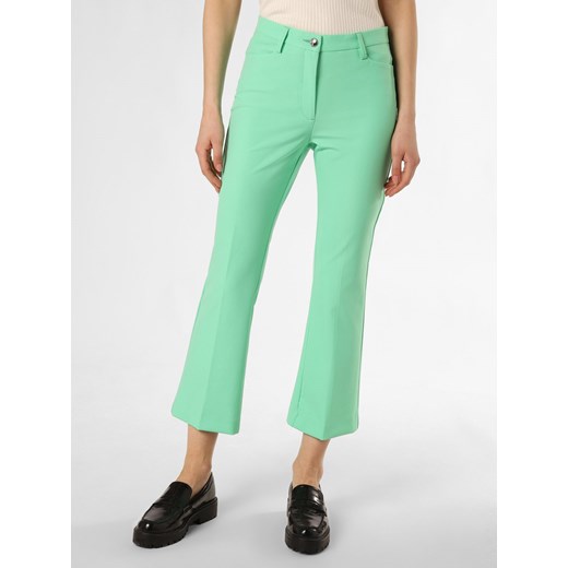 MAC Spodnie - Aida Kick Kobiety Materiał zielony jednolity ze sklepu vangraaf w kategorii Spodnie damskie - zdjęcie 170890083