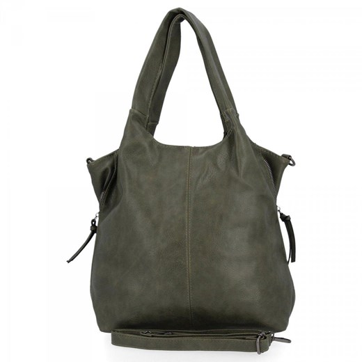Uniwersalne Torebki Damskie Hernan Shopper Bag XL Zielona ze sklepu PaniTorbalska w kategorii Torby Shopper bag - zdjęcie 170890243