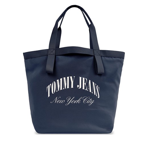 Shopper bag Tommy Jeans na ramię matowa 