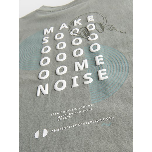 Reserved t-shirt chłopięce dzianinowy zielony