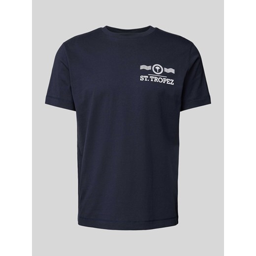 T-shirt z nadrukiem z napisem model ‘Barrett’ ze sklepu Peek&Cloppenburg  w kategorii T-shirty męskie - zdjęcie 170894744