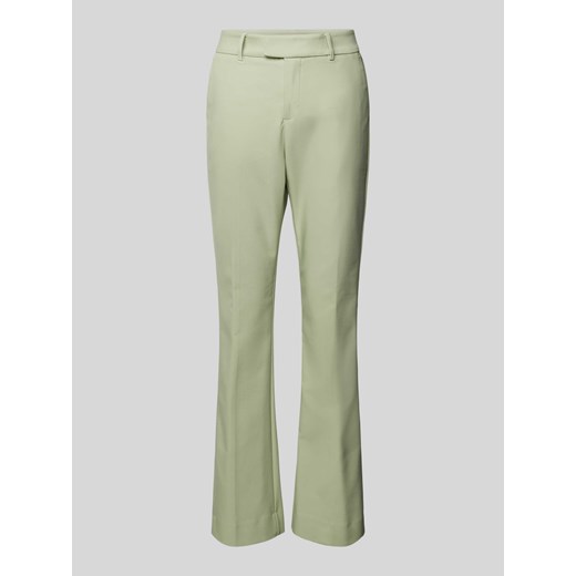 Spodnie materiałowe z poszerzaną nogawką w jednolitym kolorze model ‘ELLEN Mos Mosh 36 Peek&Cloppenburg 