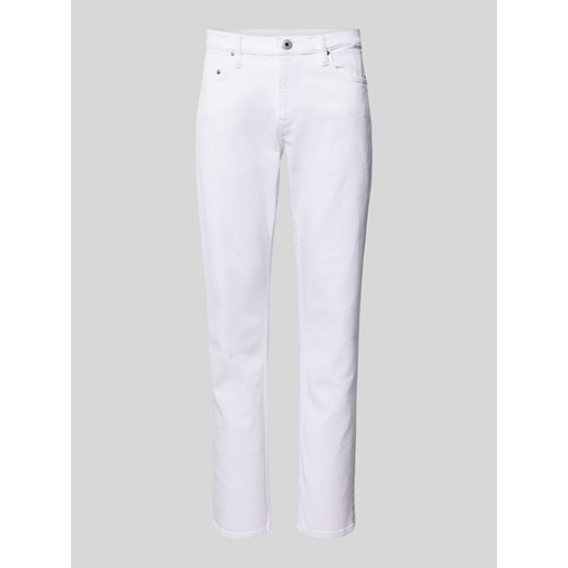 Jeansy o kroju straight fit w jednolitym kolorze model ‘Mosa’ ze sklepu Peek&Cloppenburg  w kategorii Jeansy męskie - zdjęcie 170894933