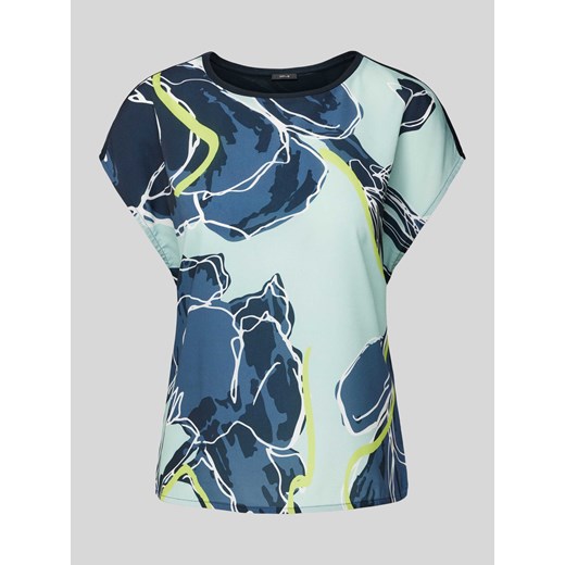 T-shirt z wiskozy ze wzorem na całej powierzchni model ‘Stini’ ze sklepu Peek&Cloppenburg  w kategorii Bluzki damskie - zdjęcie 170897780