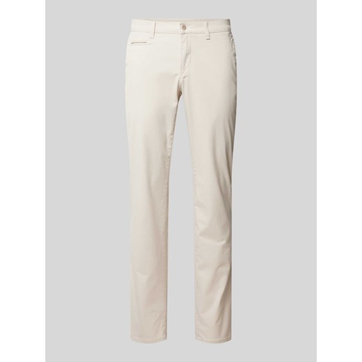 Spodnie materiałowe o kroju regular fit z lamowaną kieszenią model ‘FABIO’ ze sklepu Peek&Cloppenburg  w kategorii Spodnie męskie - zdjęcie 170897881