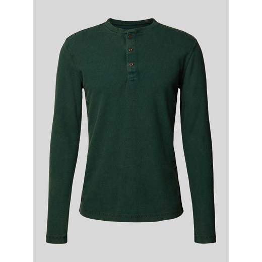 Bluzka z długim rękawem i dekoltem serafino ze sklepu Peek&Cloppenburg  w kategorii T-shirty męskie - zdjęcie 170897890