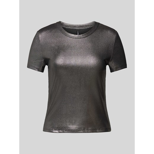 T-shirt z prążkowaniem model ‘ONLYSOL LIFE’ ze sklepu Peek&Cloppenburg  w kategorii Bluzki damskie - zdjęcie 170897960