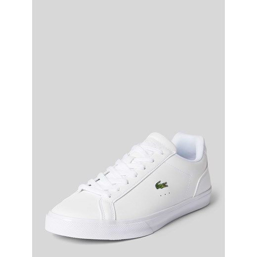 Sneakersy ze skóry w jednolitym kolorze ze sklepu Peek&Cloppenburg  w kategorii Trampki damskie - zdjęcie 170898190
