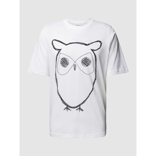 T-shirt z nadrukiem z motywem model ‘big owl’ ze sklepu Peek&Cloppenburg  w kategorii T-shirty męskie - zdjęcie 170898230
