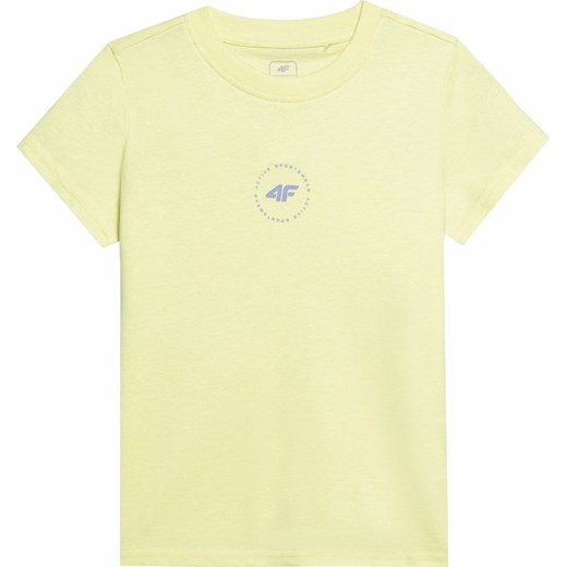 Koszulka dziewczęca 4FJWSS24TTSHF1111 4F ze sklepu SPORT-SHOP.pl w kategorii Bluzki dziewczęce - zdjęcie 170899124