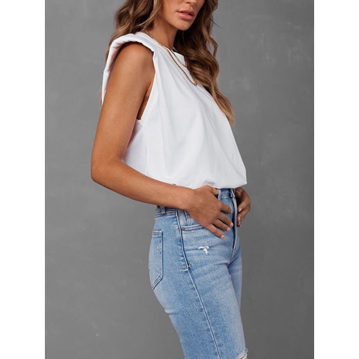 La Angels bluzka damska z okrągłym dekoltem na lato 