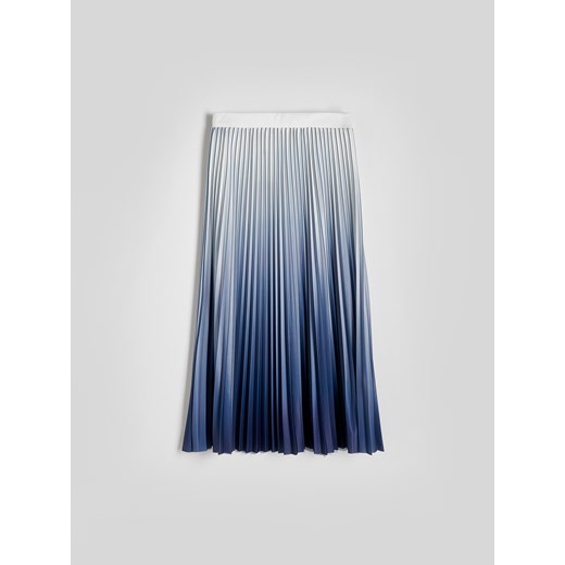 Reserved - Plisowana spódnica midi - jasnoniebieski ze sklepu Reserved w kategorii Spódnice - zdjęcie 170903604