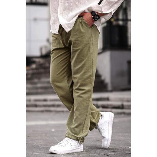 Spodnie LEFONHO KHAKI ze sklepu Ivet Shop w kategorii Spodnie męskie - zdjęcie 170905473