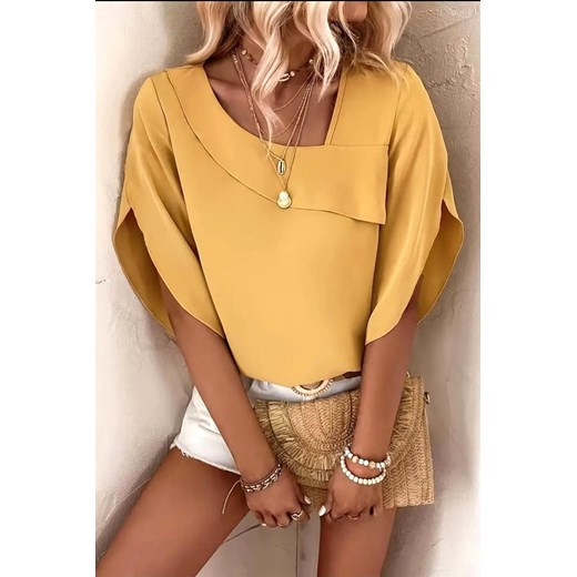 Bluzka SOLERDA YELLOW ze sklepu Ivet Shop w kategorii Bluzki damskie - zdjęcie 170905502