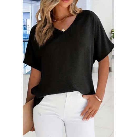 T-shirt SELIFEA BLACK ze sklepu Ivet Shop w kategorii Bluzki damskie - zdjęcie 170905504