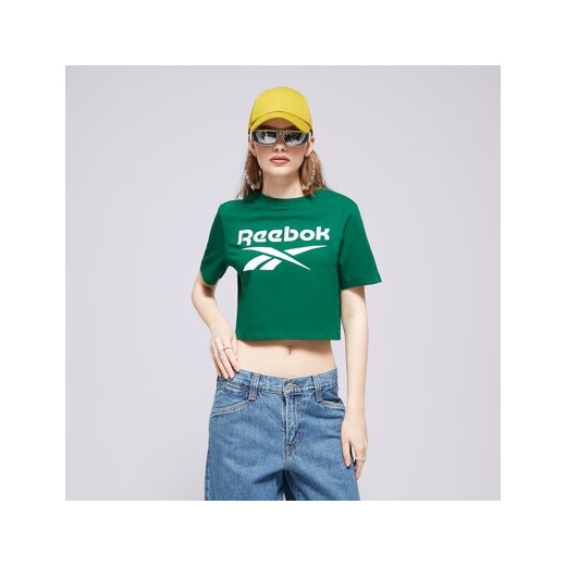 REEBOK T-SHIRT REEBOK IDENTITY BIG LOGO CROP TEE ze sklepu Sizeer w kategorii Bluzki damskie - zdjęcie 170909942