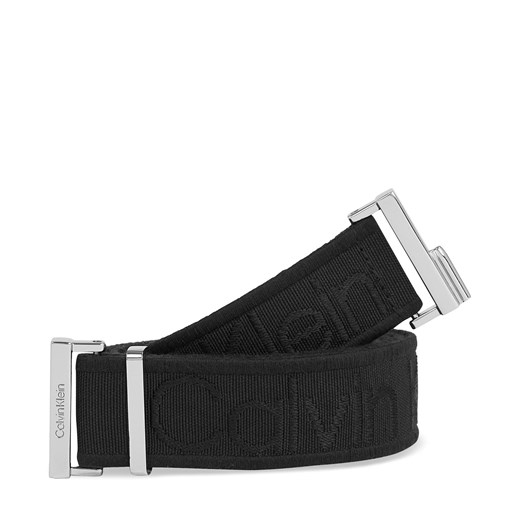 Pasek Damski Calvin Klein Gracie Logo Jacquard Belt 3.0 K60K611922 Ck Black ze sklepu eobuwie.pl w kategorii Paski damskie - zdjęcie 170910162