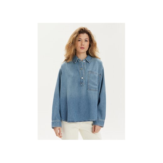 s.Oliver Koszula jeansowa 2140995 Niebieski Loose Fit ze sklepu MODIVO w kategorii Koszule damskie - zdjęcie 170911171