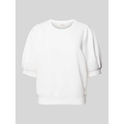 Bluza z bufiastymi rękawami model ‘Peach’ ze sklepu Peek&Cloppenburg  w kategorii Bluzki damskie - zdjęcie 170913472