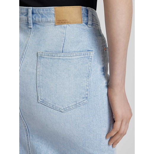 Spódnica jeansowa z rozcięciem model ‘VERI’ Vero Moda L Peek&Cloppenburg 