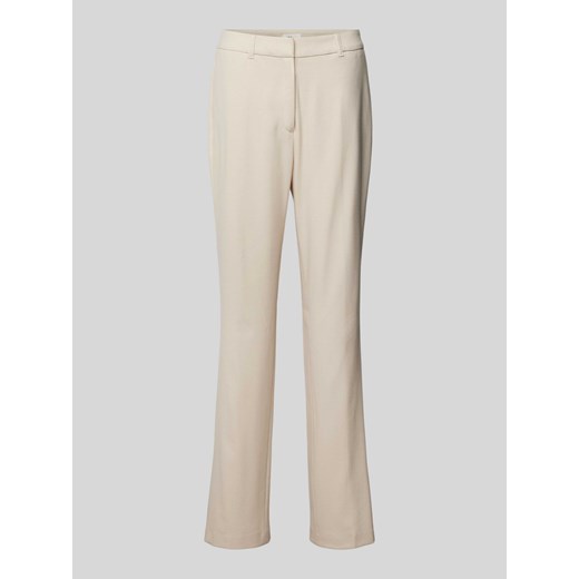 Spodnie materiałowe o kroju tapered fit z fakturowanym wzorem ze sklepu Peek&Cloppenburg  w kategorii Spodnie damskie - zdjęcie 170913681